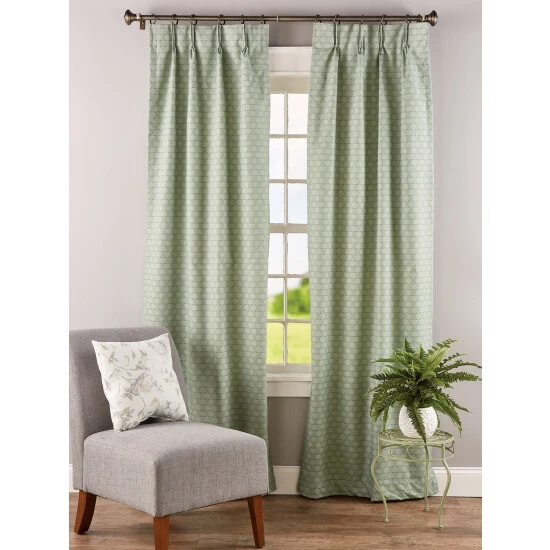 Best reviews of π Vermont Country Store Tonal Check Lined 48 Inch Pinch Pleat Curtains Sage β 2 Best reviews of π Vermont Country Store Tonal Check Lined 48 Inch Pinch Pleat Curtains Sage β - Image 2