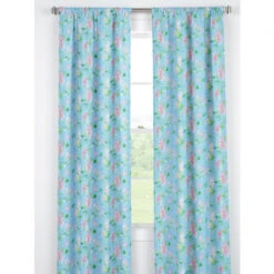 Discount 👏 Vermont Country Store Wisteria Lined Rod Pocket Panel Light Blue 💯