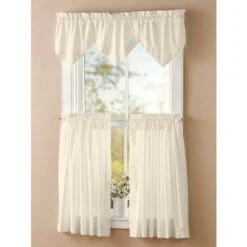 Promo ✨ Vermont Country Store Classic Hemstitch Rod Pocket Tiers Natural 🌟