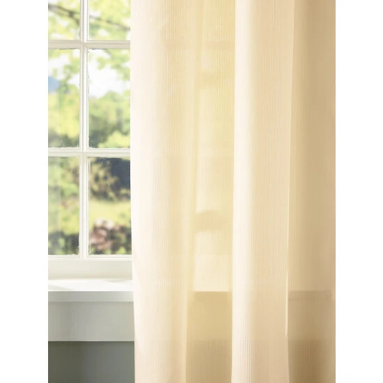 Best reviews of π Vermont Country Store Striped Semi-Sheer Grommet Top Curtains Natural β 2 Best reviews of π Vermont Country Store Striped Semi-Sheer Grommet Top Curtains Natural β - Image 2