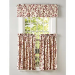 Buy 😉 Vermont Country Store Woodland Hills Rod Pocket Tiers Blue ⭐