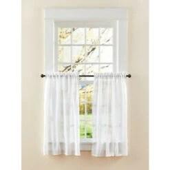 Best Sale 😍 Vermont Country Store Sheer Linen Rod Pocket Tiers Natural 😉 -Cheap Curtains Store unnamed file 1112