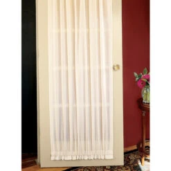 Best reviews of 🛒 Vermont Country Store Cotton Voile Semi-Sheer Rod Pocket Door Panel White 🔔
