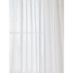 New ✔️ Vermont Country Store Striped Semi-Sheer Rod Pocket Sidelight Panel White 🎁 -Cheap Curtains Store unnamed file 1139