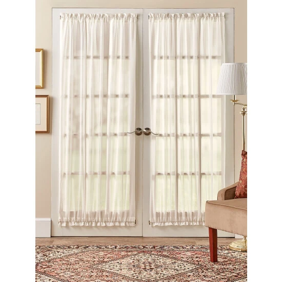 Promo π Vermont Country Store Sandy Semi-Sheer Rod Pocket Door Panel Natural π 1 Promo π Vermont Country Store Sandy Semi-Sheer Rod Pocket Door Panel Natural π