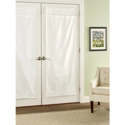 Discount ✔️ Vermont Country Store Easy-Install French Door Roll-Up Shade Tan 🎉 -Cheap Curtains Store unnamed file 1158