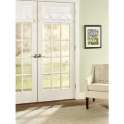 Discount ✔️ Vermont Country Store Easy-Install French Door Roll-Up Shade Tan 🎉 -Cheap Curtains Store unnamed file 1159