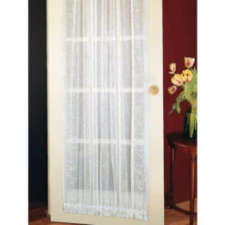 Flash Sale ⌛ Vermont Country Store Divine Sheer Rod Pocket Door Panel White 👍 -Cheap Curtains Store unnamed file 1161