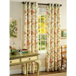 Best Pirce π― Vermont Country Store Chateau De Fleur Grommet Top Panel Blue π€©