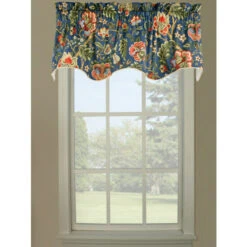 Best reviews of ⭐ Vermont Country Store Hatfield Floral Lined Scalloped Valance Navy ⌛ -Cheap Curtains Store unnamed file 1181
