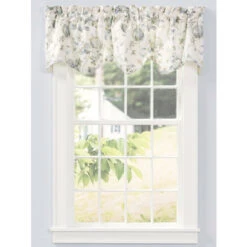 Wholesale ⭐ Vermont Country Store Whispering Hydrangea Lined Rod Pocket Scalloped Valance Porcelain Blue ❤️ -Cheap Curtains Store unnamed file 1204