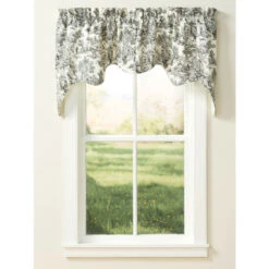 Best Pirce 😀 Vermont Country Store Essex Toile Lined Rod Pocket Empress Swag Pair Blue 🌟 -Cheap Curtains Store unnamed file 1226