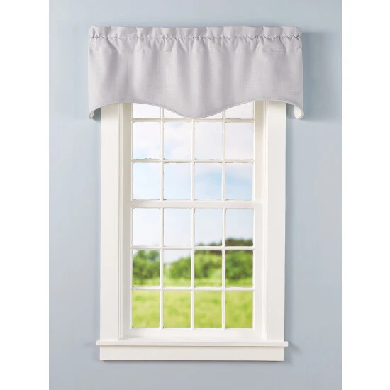 Cheapest ⭐ Vermont Country Store Soft Linen Rod Pocket Scalloped Valance Gray ✨ 1 Cheapest ⭐ Vermont Country Store Soft Linen Rod Pocket Scalloped Valance Gray ✨