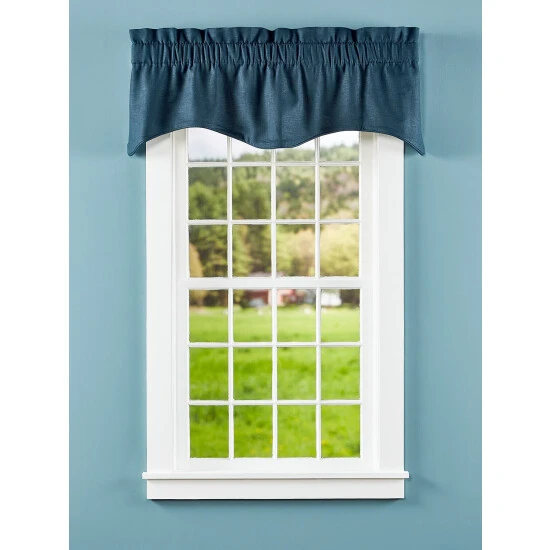 Cheapest ⭐ Vermont Country Store Soft Linen Rod Pocket Scalloped Valance Gray ✨ 3 Cheapest ⭐ Vermont Country Store Soft Linen Rod Pocket Scalloped Valance Gray ✨ - Image 3