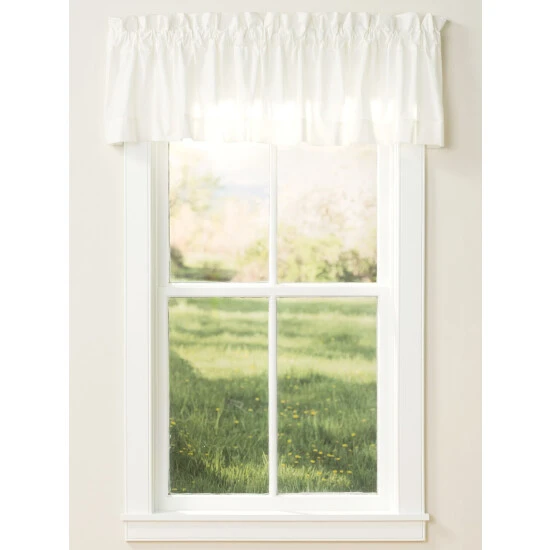 Best Sale ✨ Vermont Country Store Jane's Plain And Simple Rod Pocket Tailored Valance Natural 🧨 1 Best Sale ✨ Vermont Country Store Jane's Plain And Simple Rod Pocket Tailored Valance Natural 🧨