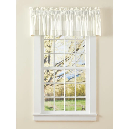 Best Sale ✨ Vermont Country Store Jane's Plain And Simple Rod Pocket Tailored Valance Natural 🧨 3 Best Sale ✨ Vermont Country Store Jane's Plain And Simple Rod Pocket Tailored Valance Natural 🧨 - Image 3