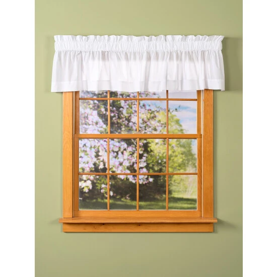 Best Sale ✨ Vermont Country Store Jane's Plain And Simple Rod Pocket Tailored Valance Natural 🧨 4 Best Sale ✨ Vermont Country Store Jane's Plain And Simple Rod Pocket Tailored Valance Natural 🧨 - Image 4