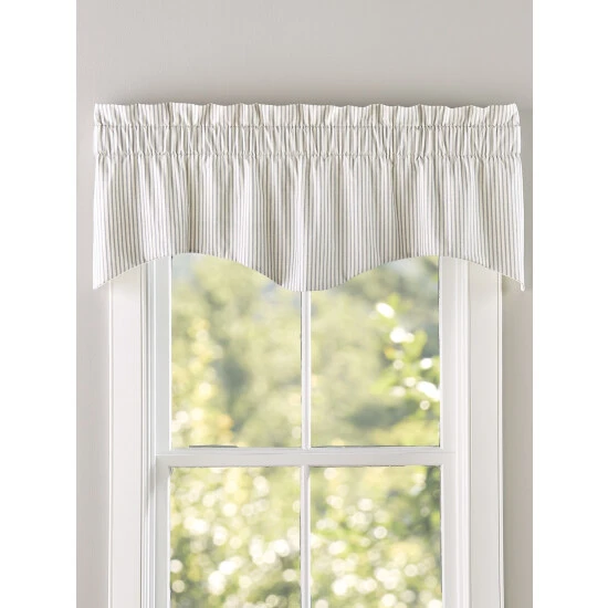 Best deal βοΈ Vermont Country Store Ticking Stripe Lined Rod Pocket M-Shaped Valance Black π 3 Best deal βοΈ Vermont Country Store Ticking Stripe Lined Rod Pocket M-Shaped Valance Black π - Image 3