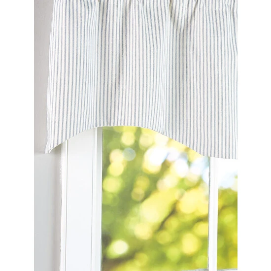 Best deal βοΈ Vermont Country Store Ticking Stripe Lined Rod Pocket M-Shaped Valance Black π 4 Best deal βοΈ Vermont Country Store Ticking Stripe Lined Rod Pocket M-Shaped Valance Black π - Image 4