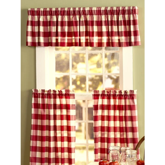 Budget ๐ Vermont Country Store Buffalo Check Rod Pocket Tailored Valance ๐งจ 1 Budget ๐ Vermont Country Store Buffalo Check Rod Pocket Tailored Valance ๐งจ