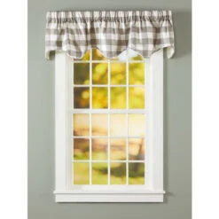 Best Sale 💯 Vermont Country Store Buffalo Check Lined Rod Pocket Scalloped Valance Red 💯 -Cheap Curtains Store unnamed file 1266