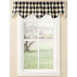Best Sale 💯 Vermont Country Store Buffalo Check Lined Rod Pocket Scalloped Valance Red 💯 -Cheap Curtains Store unnamed file 1267