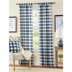 Budget ⌛ Vermont Country Store Buffalo Check Tab Top Curtains Red ❤️ -Cheap Curtains Store unnamed file 127