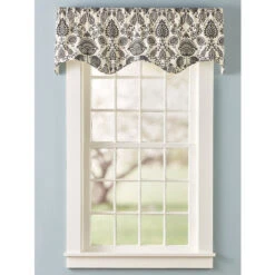 Promo 🎁 Vermont Country Store Country Floral Lined Rod Pocket Scalloped Valance Natural ✨ -Cheap Curtains Store unnamed file 1270