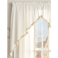 Best reviews of 🛒 Vermont Country Store Classic Ball Fringe Rod Pocket Swag Pair White 🧨 -Cheap Curtains Store unnamed file 1285