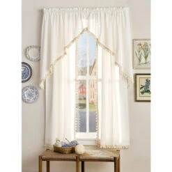 Best reviews of 🛒 Vermont Country Store Classic Ball Fringe Rod Pocket Swag Pair White 🧨 -Cheap Curtains Store unnamed file 1286