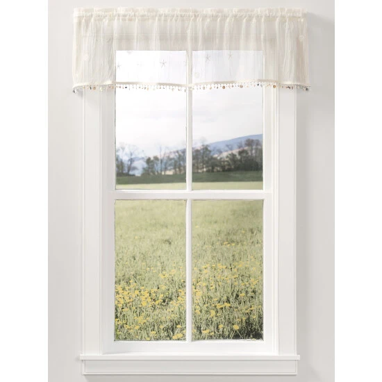 Cheap 🧨 Vermont Country Store Seaside Lace Rod Pocket Valance With Shell Trim White 🧨 4 Cheap 🧨 Vermont Country Store Seaside Lace Rod Pocket Valance With Shell Trim White 🧨 - Image 4