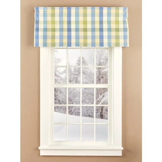 Cheapest 🥰 Vermont Country Store Moire Plaid Rod Pocket Tailored Valance Blue ⭐ 4 Cheapest 🥰 Vermont Country Store Moire Plaid Rod Pocket Tailored Valance Blue ⭐ - Image 4