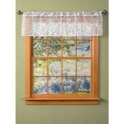 Buy ⭐ Vermont Country Store Tree Of Life Lace Rod Pocket Tailored Valance Cafe 👍 -Cheap Curtains Store unnamed file 1324