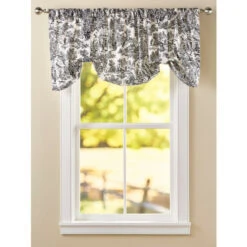 Discount ❤️ Vermont Country Store Essex Toile Rod Pocket Tie-Up Valance Gray ⭐ 12 Discount ❤️ Vermont Country Store Essex Toile Rod Pocket Tie-Up Valance Gray ⭐ -Cheap Curtains Store unnamed file 1329