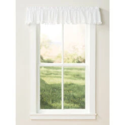 Best reviews of 🔔 Vermont Country Store Classic Ball Fringe Rod Pocket Tailored Valance White ❤️ -Cheap Curtains Store unnamed file 1345