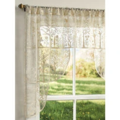 Deals 👏 Vermont Country Store Tree Of Life Lace Rod Pocket Swag Pair White ⭐ -Cheap Curtains Store unnamed file 1375