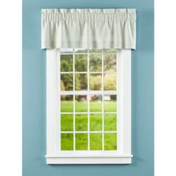 Best Pirce 🤩 Vermont Country Store Soft Linen Rod Pocket Tailored Valance Navy 🔥