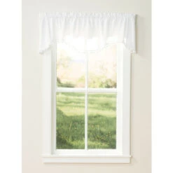 Coupon ❤️ Vermont Country Store Classic Ball Fringe Rod Pocket Scalloped Valance Natural ❤️ -Cheap Curtains Store unnamed file 1390