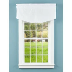 Cheapest 🤩 Vermont Country Store Jane's Plain And Simple Rod Pocket Tapered Valance White 👏 -Cheap Curtains Store unnamed file 1432