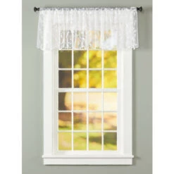 Hot Sale 😉 Vermont Country Store Birdsong Lace Rod Pocket Tailored Valance White ⭐ -Cheap Curtains Store unnamed file 1436