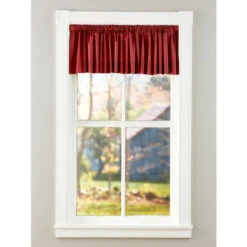 Cheapest 😍 Vermont Country Store Solid Cotton Duck Rod Pocket Tailored Valance ✨ -Cheap Curtains Store unnamed file 1460