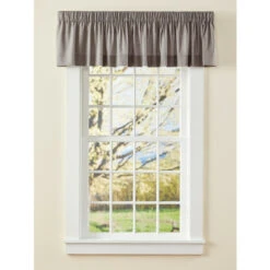 Cheapest 😍 Vermont Country Store Solid Cotton Duck Rod Pocket Tailored Valance ✨ -Cheap Curtains Store unnamed file 1463