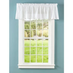 Buy 🌟 Vermont Country Store Swiss Dot Semi-Sheer Rod Pocket Tailored Valance Ivory 😍 -Cheap Curtains Store unnamed file 1467
