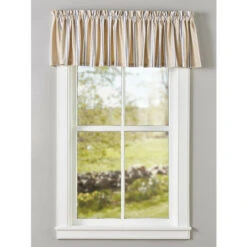 Best deal 🥰 Vermont Country Store French Ticking Rod Pocket Tailored Valance 🤩 -Cheap Curtains Store unnamed file 1471