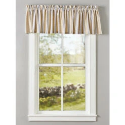 Best deal 🥰 Vermont Country Store French Ticking Rod Pocket Tailored Valance 🤩 -Cheap Curtains Store unnamed file 1472