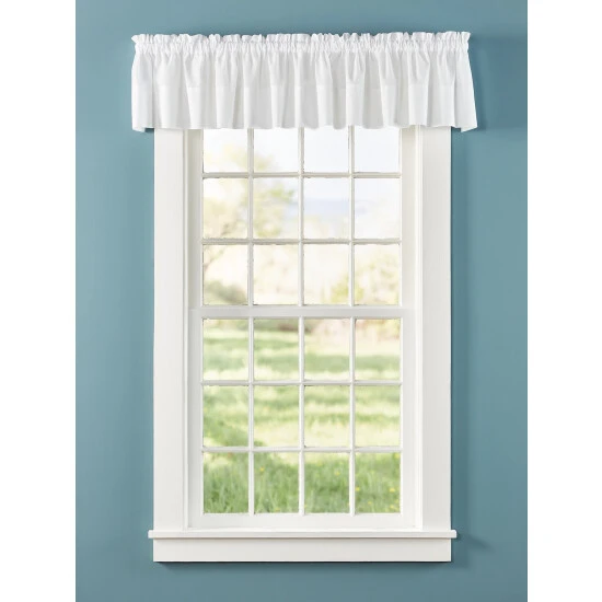 New π Vermont Country Store Striped Semi-Sheer Rod Pocket Tailored Valance Natural π 4 New π Vermont Country Store Striped Semi-Sheer Rod Pocket Tailored Valance Natural π - Image 4