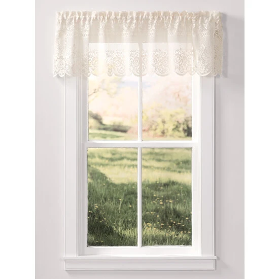 Cheap β€οΈ Vermont Country Store Garden Rose Lace Rod Pocket Valance Ecru π 1 Cheap β€οΈ Vermont Country Store Garden Rose Lace Rod Pocket Valance Ecru π
