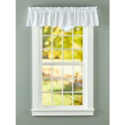 Best Sale ✔️ Vermont Country Store Petite Hobnail Trim Rod Pocket Tailored Valance White ⭐ -Cheap Curtains Store unnamed file 1512