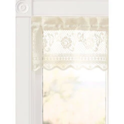 Wholesale 👏 Vermont Country Store Garden Rose Lace Rod Pocket Insert Valance Ecru ⌛