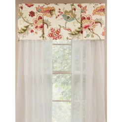 Best reviews of 😍 Vermont Country Store Jacobean Floral Lined Rod Pocket Pleated Valance Blue ✨ -Cheap Curtains Store unnamed file 1549